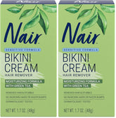 Nair Bikini Cream with Green Tea Sensitive Formula,1.7 Ounce,(Pack of 2)